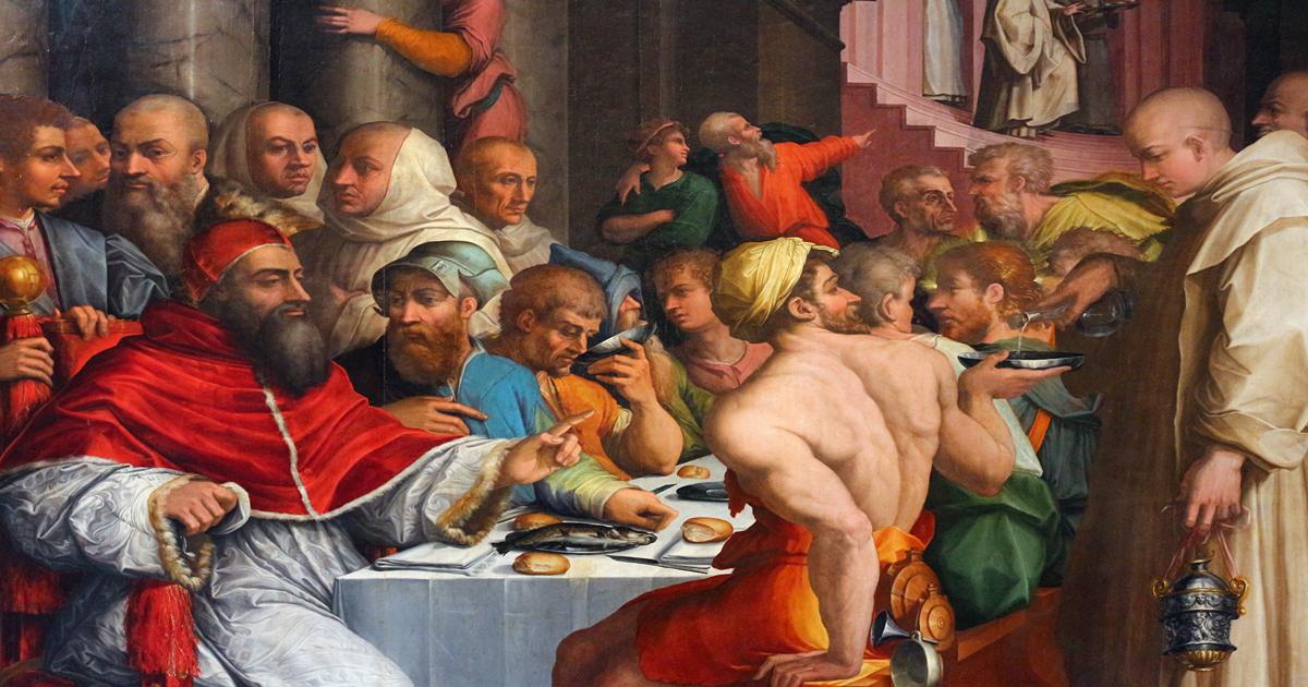 giorgio vasari dinner of st Grigorio