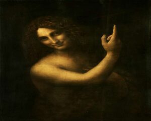 John the Baptist San Giovanni Battista 1514 by Leonardo Da Vinci.